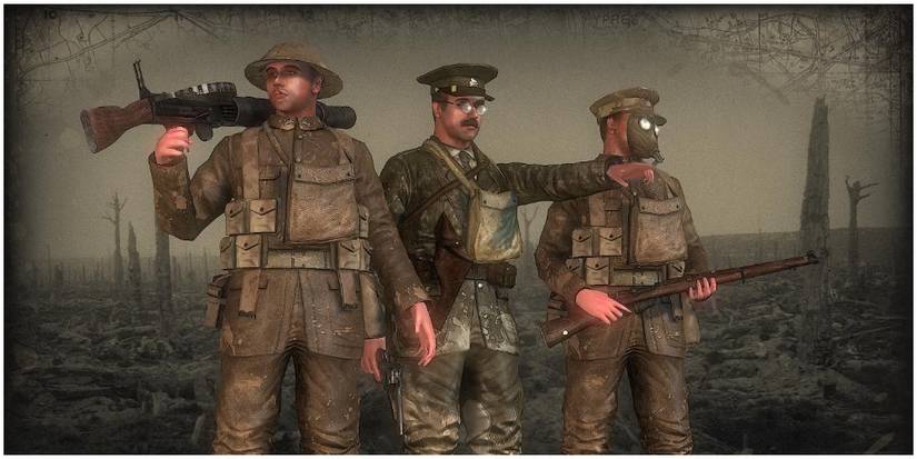 British soldiers in WWI Source