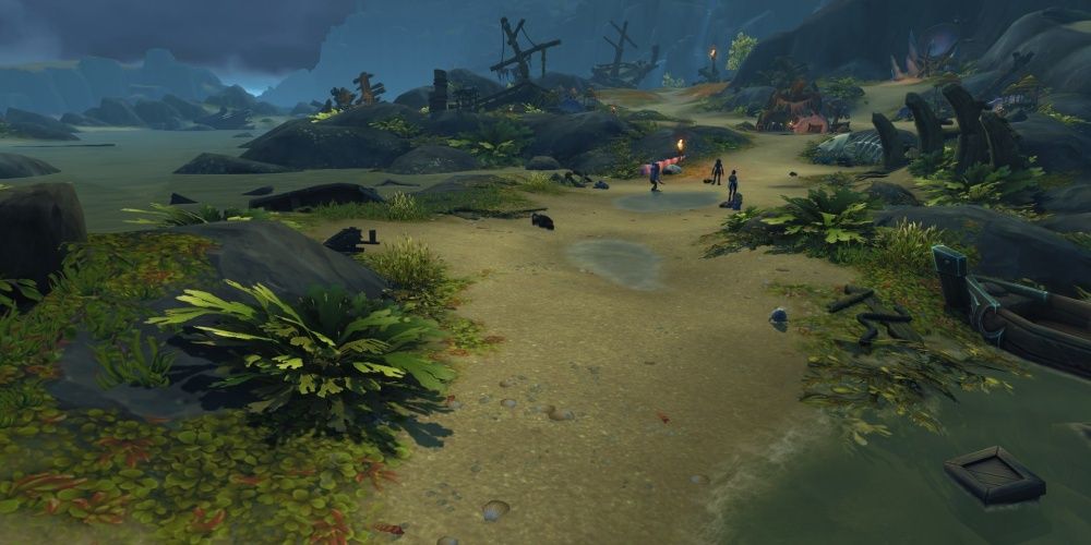 World Of Warcraft Shadowlands Exile's Reach Overhead Shot