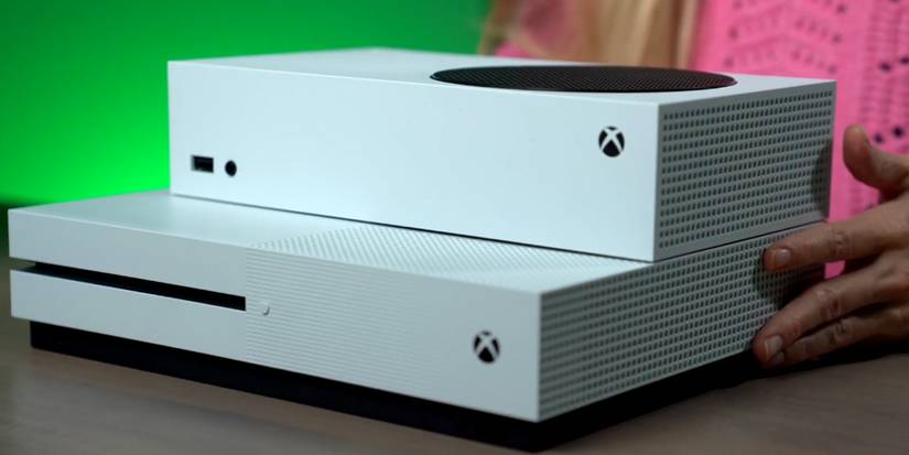 Xbox Series S Atop Xbox One S