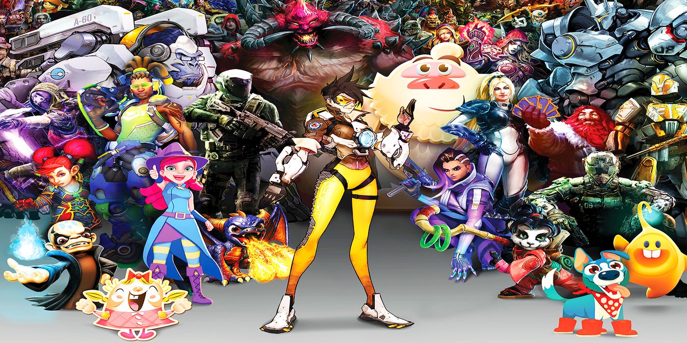 lineup of activision blizzard characters