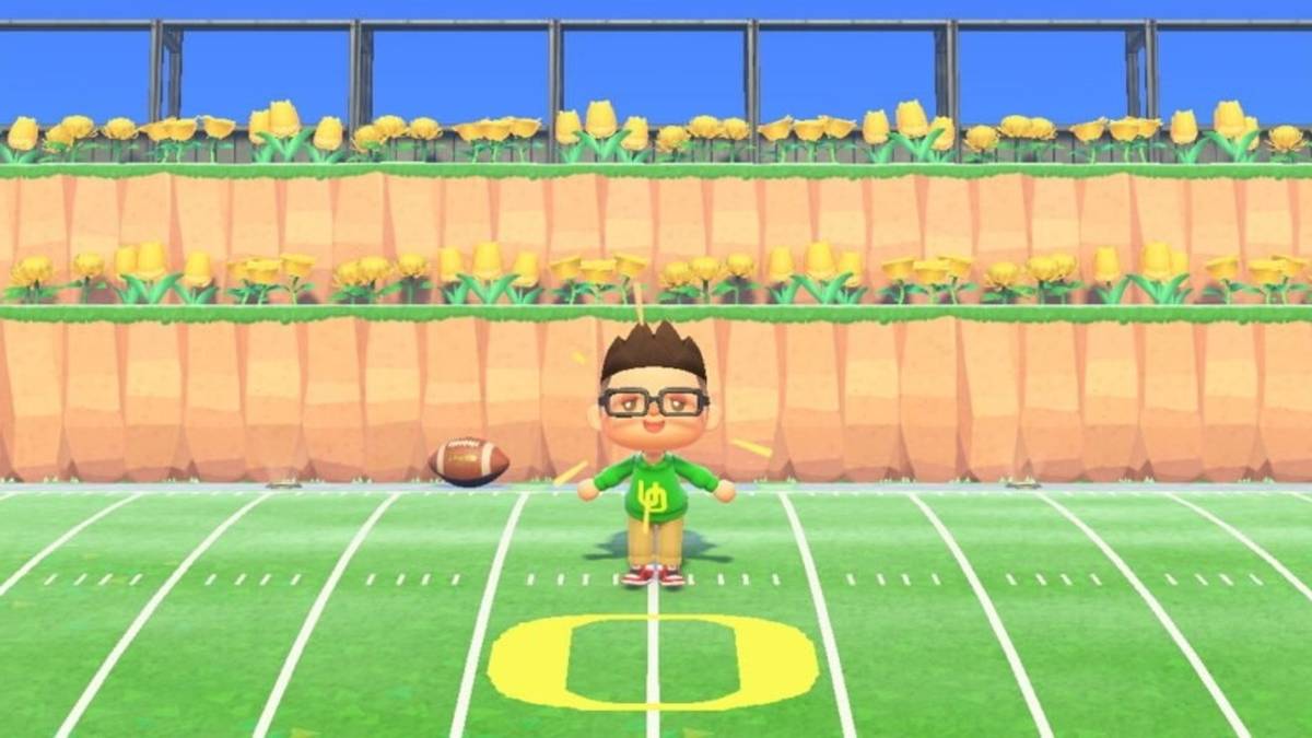 football field in ac new horizons