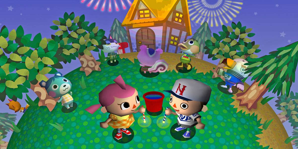 Animal Crossing GameCube promotional image of villagers