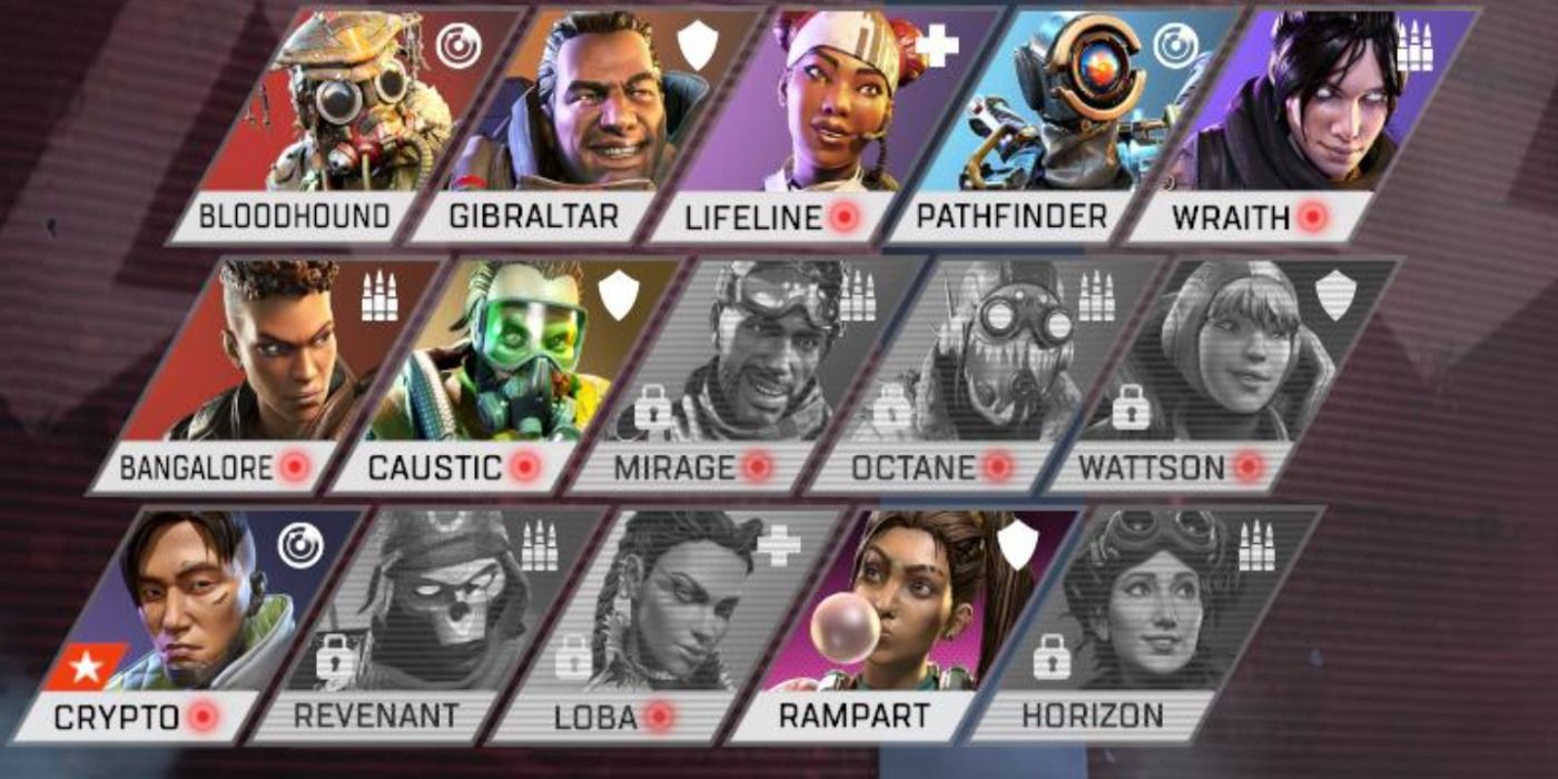 apex legends character select screen red dots