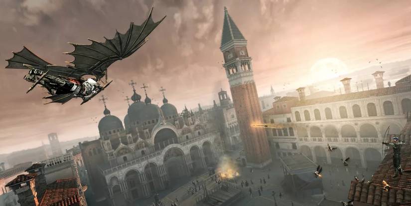 Assassin's Creed 2 Player on a glider