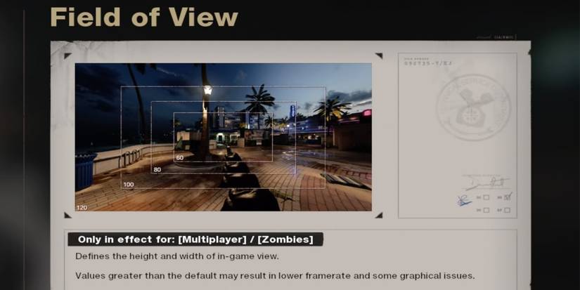 fov setting in black ops cold war