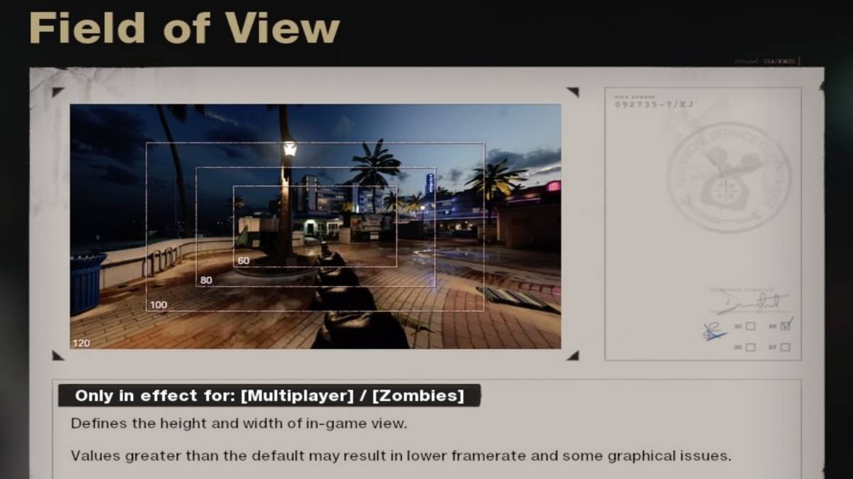 fov setting in black ops cold war