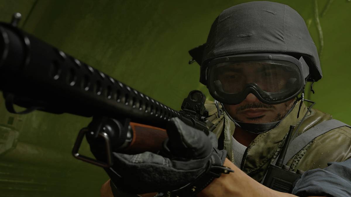 black ops cold war zombies shotgun aimed in dog round mist