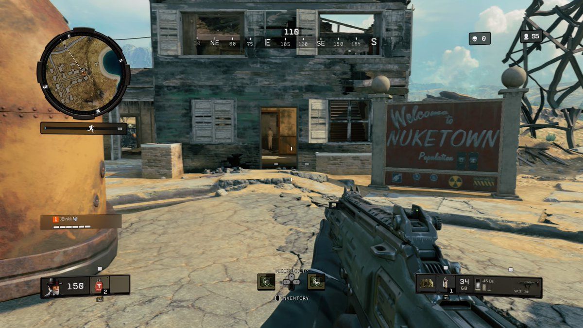 gameplay from nuketown island in blackout