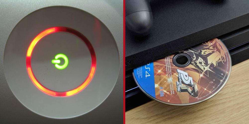 The Xbox 360's red ring of death and the PS4 ejecting a disc