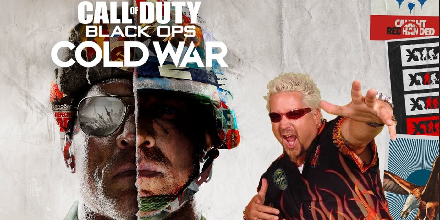 guy fieri on black ops cold war poster