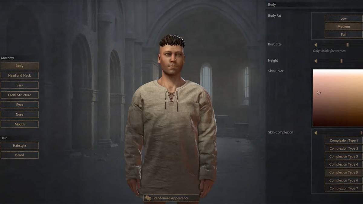Crusader Kings 3 character customization screen.