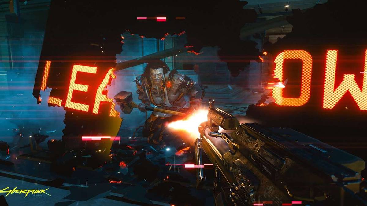 hammer enemy breaks through sign cyberpunk 2077