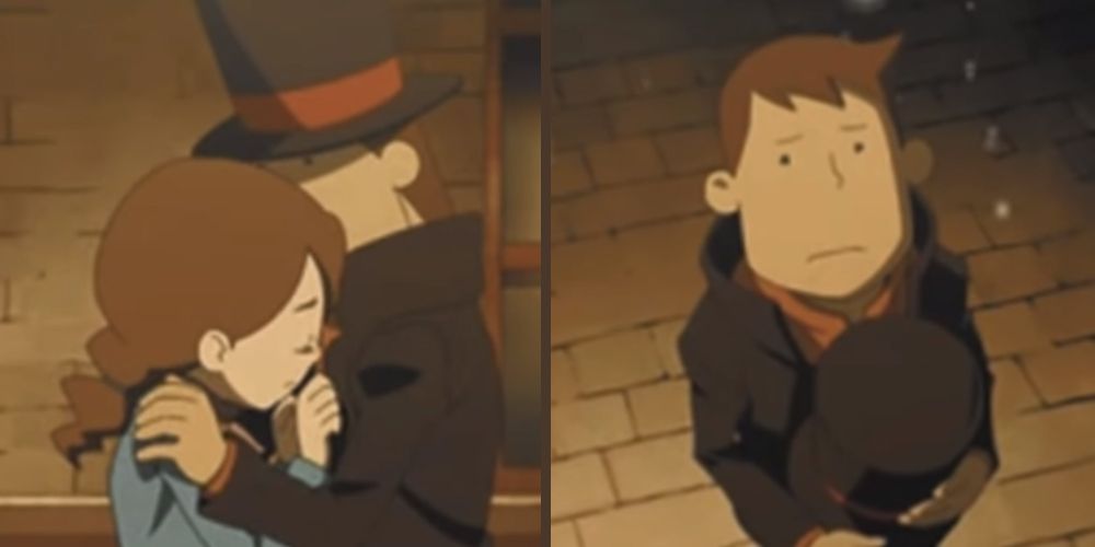 Claire dies at the end of Professor Layton & The Unwound Future