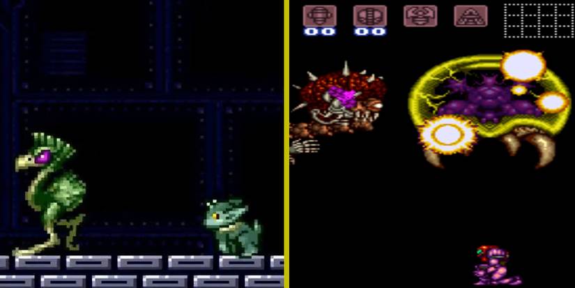 The ending of Super Metroid