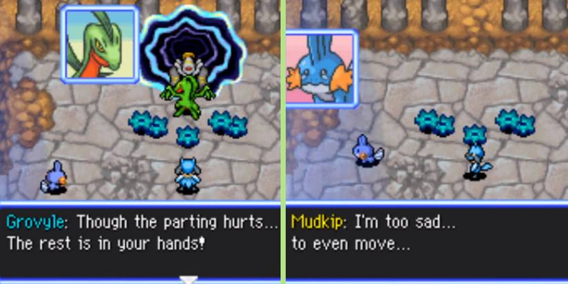 Grovyle's sacrifice in Pokémon Mystery Dungeon: Explorers Of Sky