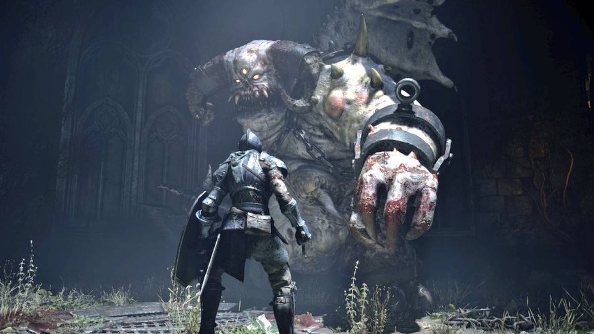 Vault Demon fighting knight