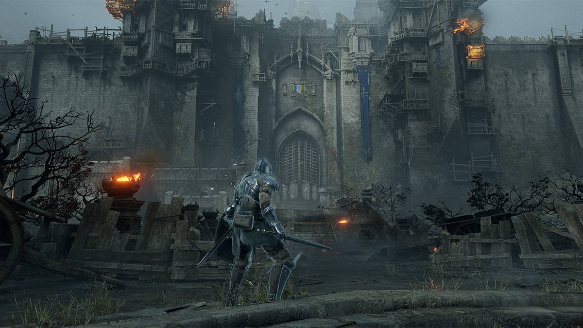 Demon Souls screenshot of castle gates