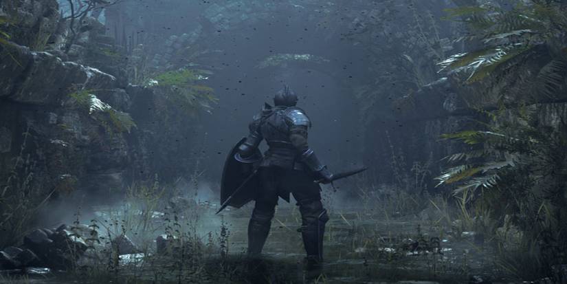 Demons Souls remake knight in bog