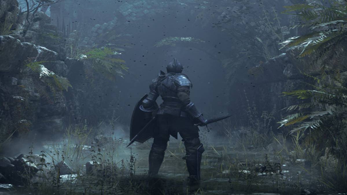 Demons Souls remake knight in bog