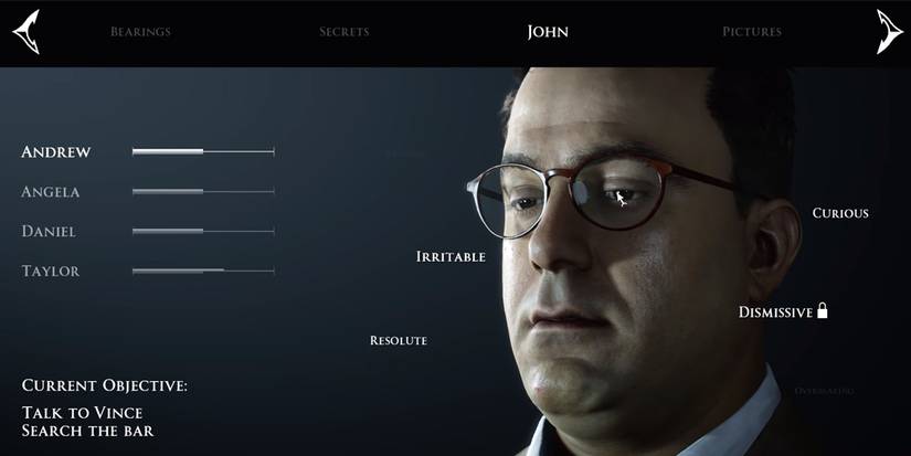 Locked traits in The Dark Pictures Anthology: Little Hope