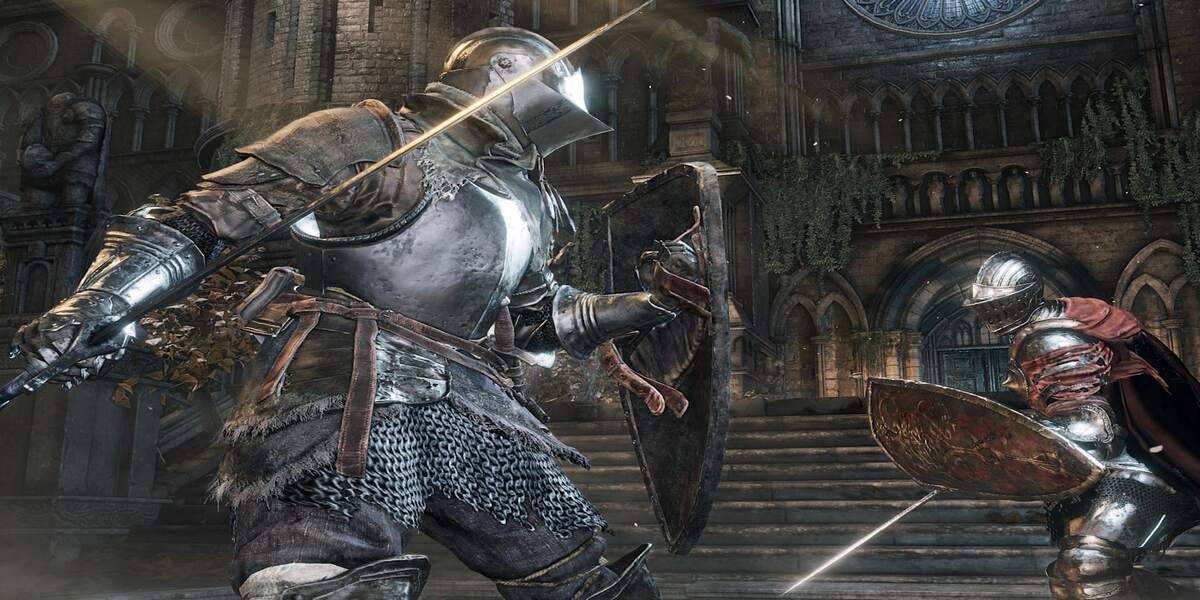 Knight combat in Dark Souls 3