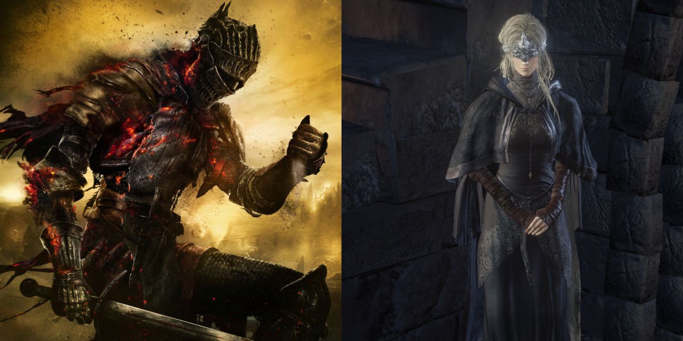(Left) Dark Souls 3 featured image (Right) Dark Souls 3 Fire Keeper