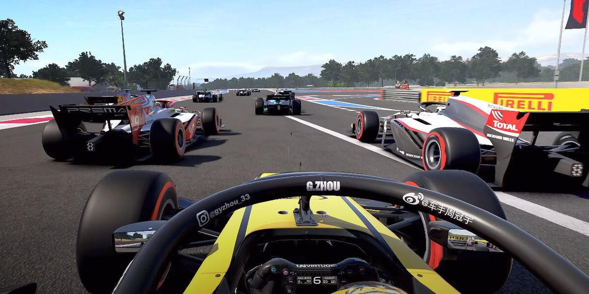 F1 2020 racing gameplay