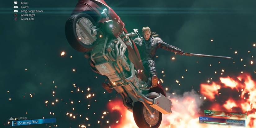 The first Roche boss battle from Final Fantasy VII Remake