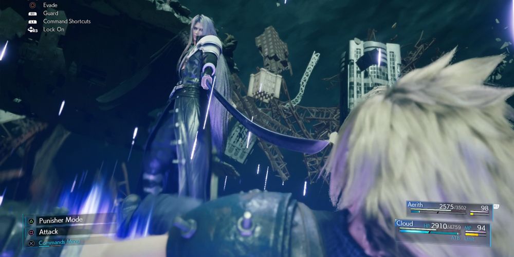 The Sephiroth boss battle from Final Fantasy VII Remake