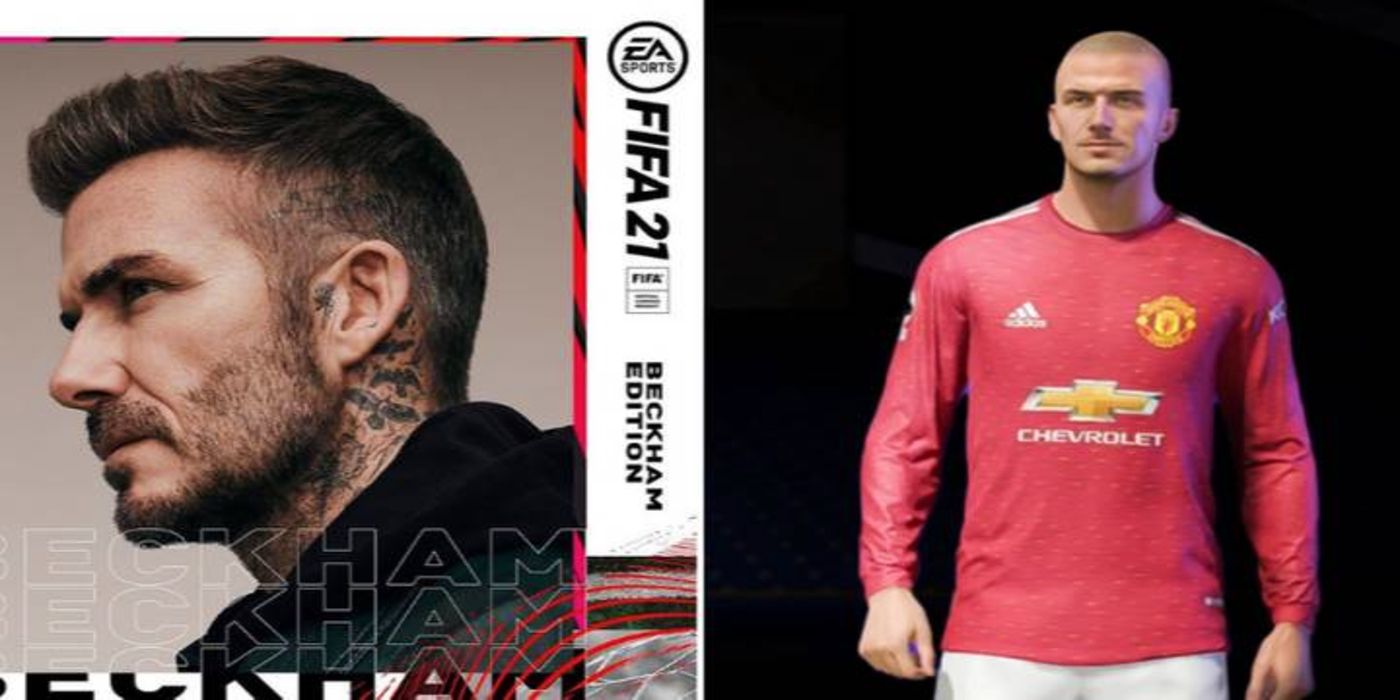 david beckham cover and in-game model