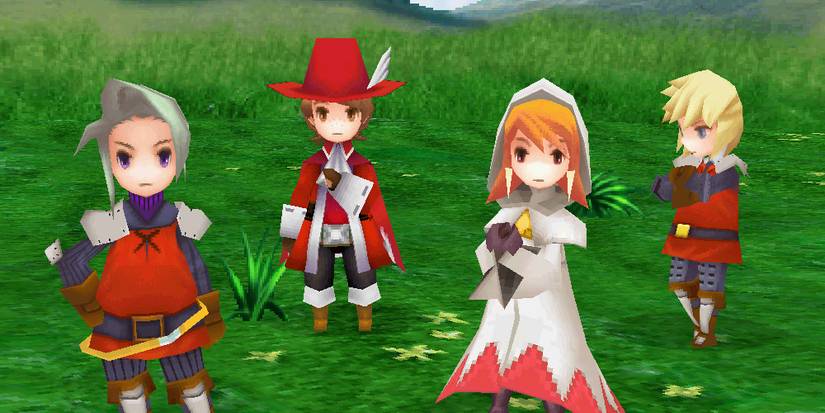 Party members from Final Fantasy III