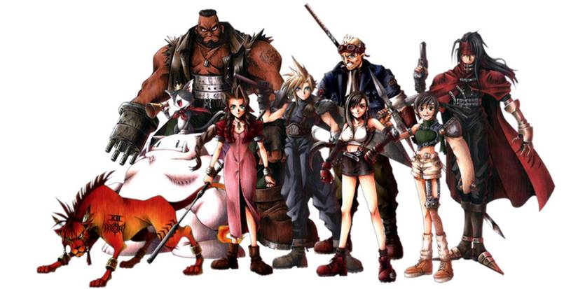 Party members from Final Fantasy VII