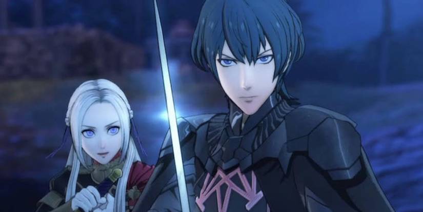 fire emblem three houses byleth edelgard night