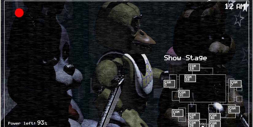 fnaf camera view of animatronics