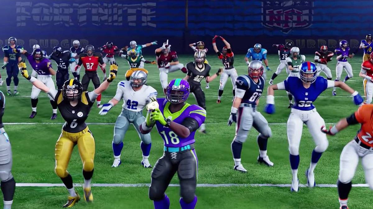 fortnite nfl skins on field