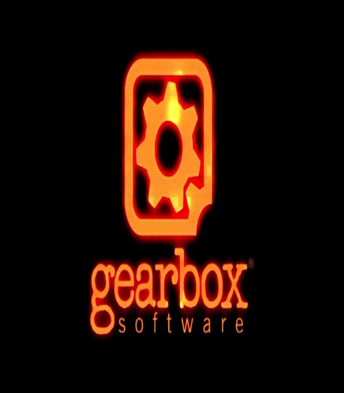 vertical and orange version of gearbox logo