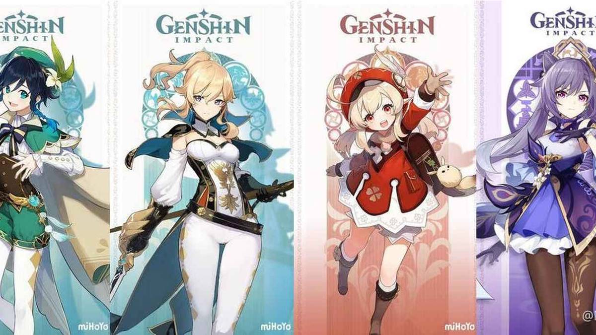 Genshin Impact Venti Jean Klee