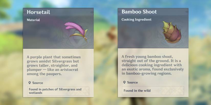mihoyo cooking ingredient updates flowers
