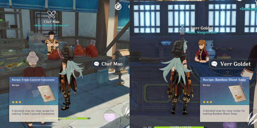 liyue new recipes location