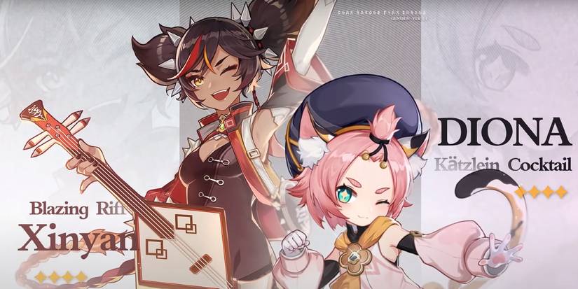 Genshin Impact Xinyan and Diona