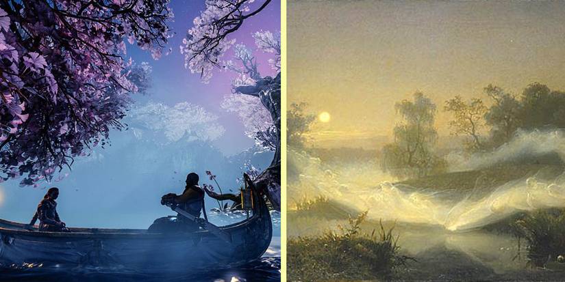 Alfheim, as depicted in God of War and Norse mythology