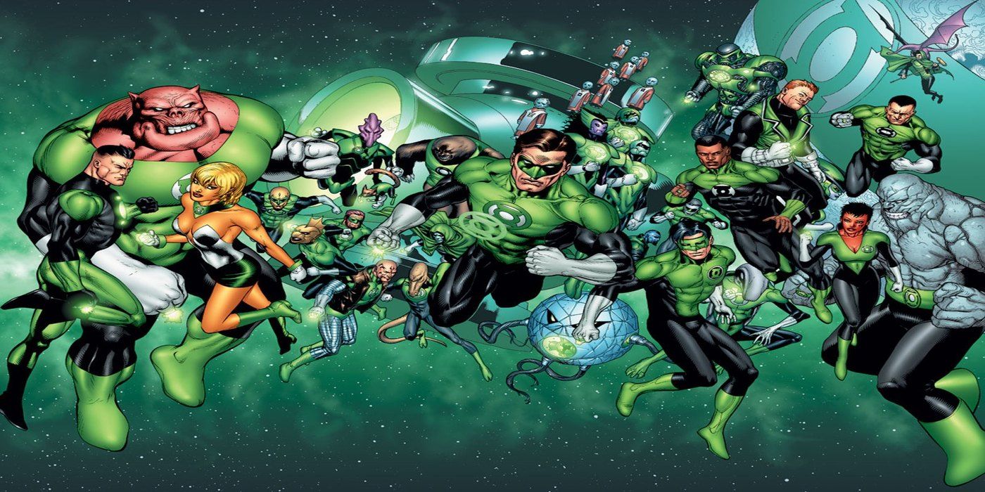 Green Lantern heroes in space