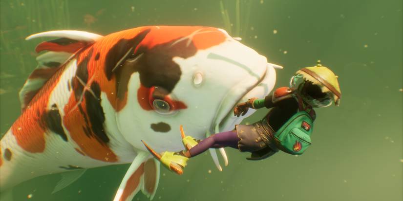 koi fish creature grounded