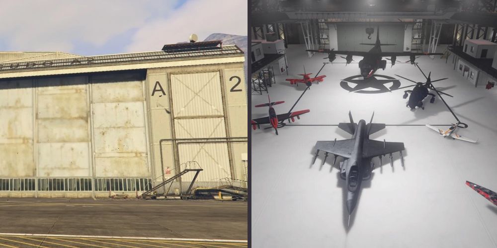 The Fort Zancudo Hangar A2 in GTA Online