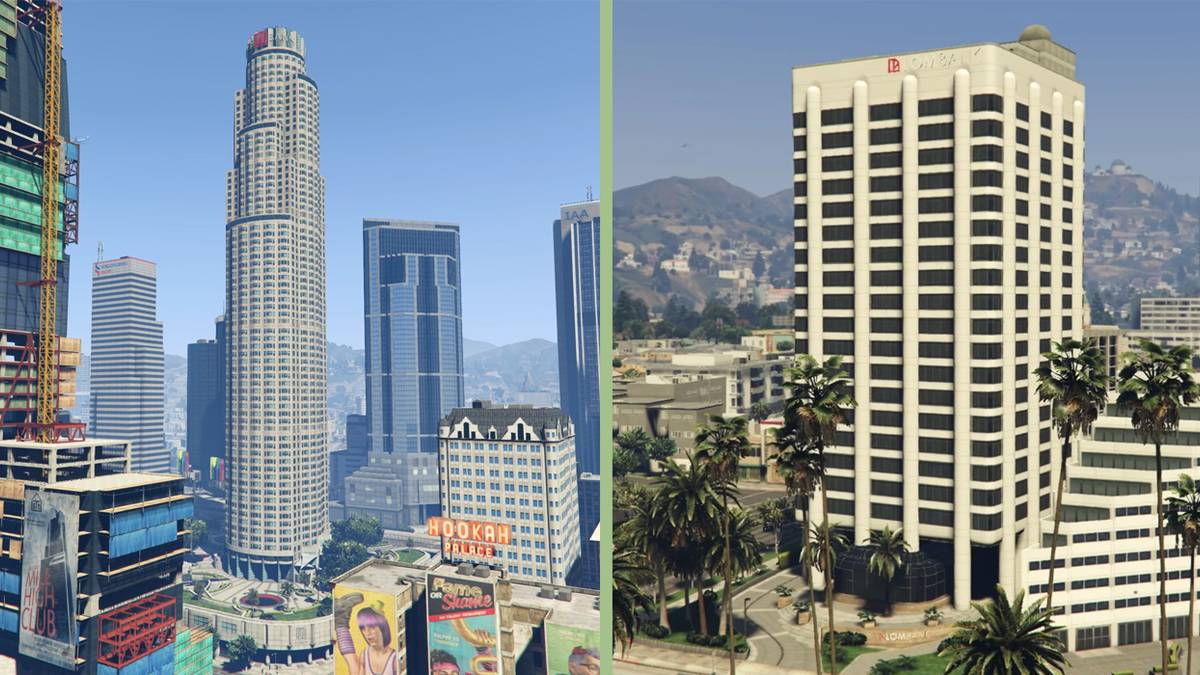 The Maze Bank Tower and Lombank West executive offices in GTA Online