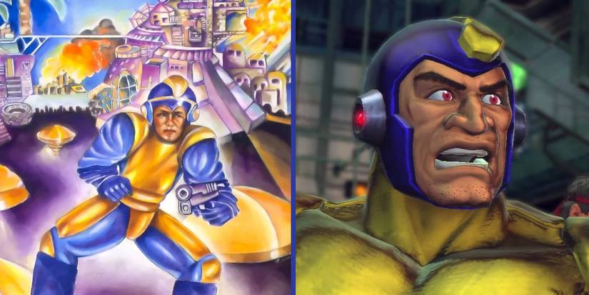 The NA box art for the original Mega Man game and Mega Man in Street Fighter X Tekken