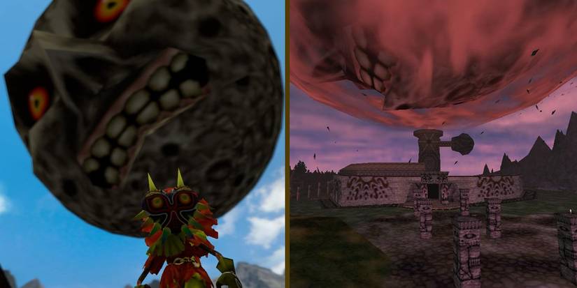 Termina's moon from Majora's Mask