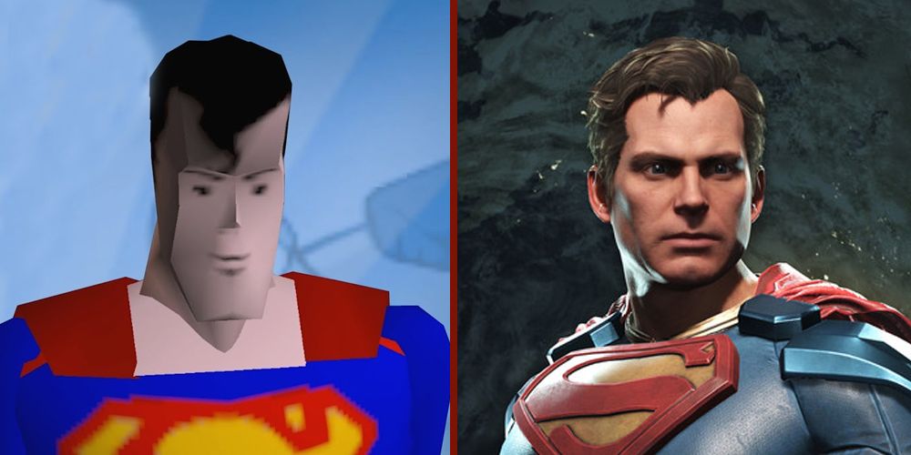 Superman in Superman 64 and another Superman game