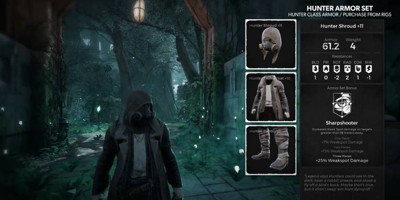 Remnant From the ashes Armor menu