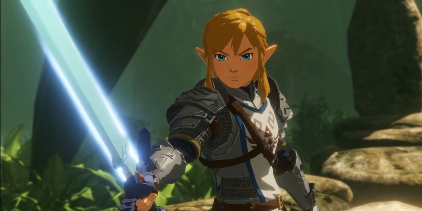 hyrule warriors age of calamity link with the master sword